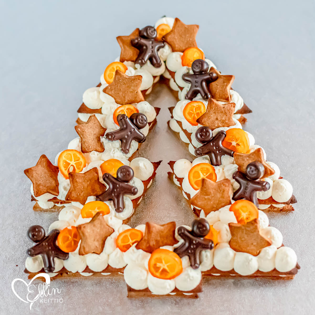 Jouluinen piparikeksikakku gluteenittomasti ja ketosti